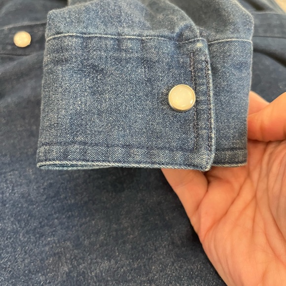 Denim Button-Up Shirt - Picture 4 of 5